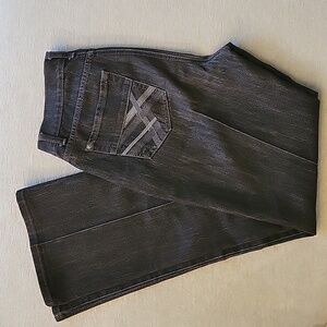 JEANSTAR premium denim dark wash jeans in size 8. Straight legged.